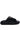 Side View Azalea Wang Calico Flat Slip On Sandal In Black