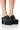 Front View Azalea Wang Cambria Black Chunky Clog