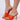 Front View Azalea Wang Camilo Orange Slip On Sandal