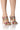 Front View Azalea Wang Camp Embellished Stiletto Sandal In Gold