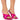 Front View Azalea Wang Candid Bling Stiletto Sandal In Fuchsia