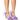 Front View Azalea Wang Candy Bling Ruffle Bubble Heel Sandal In Purple