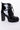 Back View Azalea Wang Cant Go To Sleep Chunky Heel Lace Up Bootie