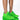 Front View Azalea Wang Cant Stop Wont Stop Flatform Sneaker In Green