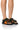 Front View Azalea Wang Captivating Puffy Flat Sandal In Multi