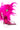 Full View Azalea Wang Carla Feather Tie Up Sandal In Fuchsia