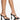 Front View Azalea Wang Catch Up To Me Chunky Sandal In Black