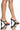 Front View Azalea Wang Catch Up To Me Chunky Sandal In Black