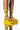 Front View Azalea Wang Catching Flights Flatform Sandal In Neon Yellow