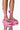 Front View Azalea Wang Catching Flights Flatform Sandal In Pink