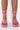 Back View Azalea Wang Catching Flights Flatform Sandal In Pink