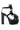 Side View Azalea Wang Caterina Chunky Sandal With Bow In Black