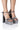 Front View Azalea Wang Catriona Chunky Embellished Sandal In Silver