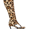 Side View Azalea Wang Cecile Leopard Sandal