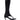 Side View Azalea Wang Cecile Open Toe Sandal Boot In Black