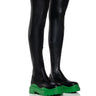 Front View Azalea Wang Centerpiece 4 Way Stretch Boot In Green