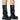 Front View Azalea Wang Chadwick Flatform Bucket Boot In Black