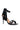 Back View Azalea Wang Chai Tassel Fringe Stiletto Sandal In Black