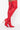 Side View Azalea Wang Chains On Chains Stiletto Boot In Red