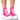 Front View Azalea Wang Chaney High Top Sneaker In Fuchsia