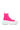 Side View Azalea Wang Chaney High Top Sneaker In Fuchsia