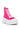 Back View Azalea Wang Chaney High Top Sneaker In Fuchsia