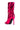 Detail View Azalea Wang Charlotte Metallic Snake Stiletto Bootie In Fuchsia