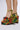 Front View Azalea Wang Charmed Brocade Wedge Sandal In Multi