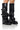 Front View Azalea Wang Charna Black Industrial Look Boot