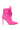 Side View Azalea Wang Chaud Pink Tie Stiletto Bootie