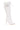 Side View Azalea Wang Chelsea White Lace Up Stiletto Boot