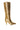 Side View Azalea Wang Cherimoya Woven Gold Boot