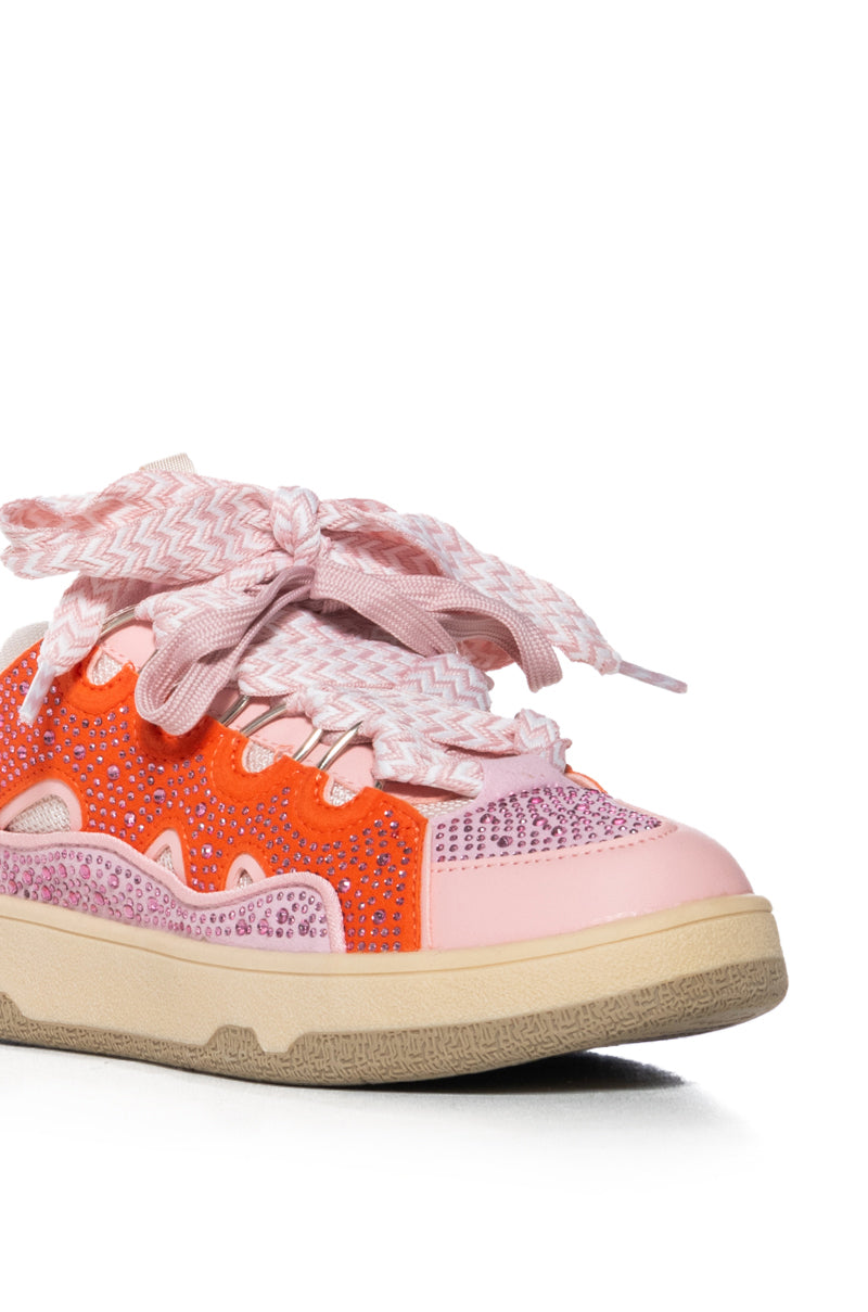 Full View Azalea Wang Cinnamon Sweet Sneaker In Pink