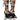 Front View Azalea Wang Cirrus Silver Platform Rope Decor Sandal In Black