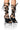 Side View Azalea Wang Cirrus Silver Platform Rope Decor Sandal In Black