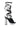 Back View Azalea Wang Cirrus Silver Platform Rope Decor Sandal In Black