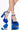 Front View Azalea Wang City On Fire Chunky Pump In Blue