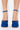 Back View Azalea Wang City On Fire Chunky Pump In Blue