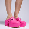 Front View Azalea Wang Claramae Pink Clog