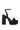 Side View Azalea Wang Classic Chunky Platform Sandal In Black