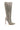 Side View Azalea Wang Classy Rhinestone Encrusted Stiletto Boot In Silver