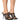 Front View Azalea Wang Claudia Mesh Stiletto Sandal In Black