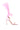 Back View Azalea Wang Cleasby Feather Sandal In Pink