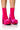 Front View Azalea Wang Clemmie Fuchsia Velour Bootie