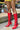 Front View Azalea Wang Cloudless Red Sporty Boot