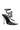 Back View Azalea Wang Cobra Snake Embellished Stiletto Sandal In Black