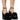 Front View Azalea Wang Colada Black Tulle Sandal