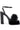 Side View Azalea Wang Colada Black Tulle Sandal