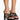 Front View Azalea Wang Cold Heart Chunky Sandal In Black