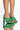 Front View Azalea Wang Cold Heart Chunky Sandal In Green